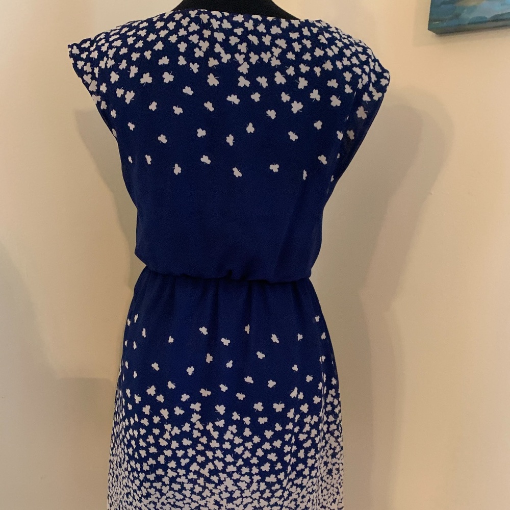 Echoo Blue Butterfly Print Dress - image 3